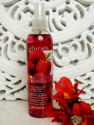 Avon Naturals Raspberry & Hibiscus Fragrance Body Mist Spray Spritz ...