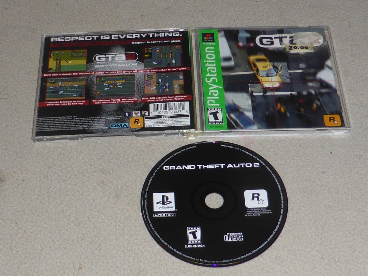 SONY PLAYSTATION PS1 GRAND THEFT AUTO GTA2 GAME W CASE