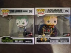 Set of 2 Funko Pops Jim Lee Deluxe Gamestop Exclusive #240 Joker #254 Aquaman