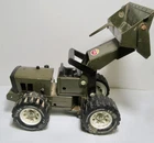 Tonka US Army Green Pressed Steel Front End Loader  #52900 With XR101 Tires