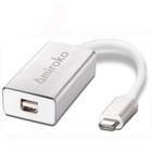 USB-C to Mini DisplayPort Adapter, USB 3.1 Type C to Mini DP Adapter Support ...