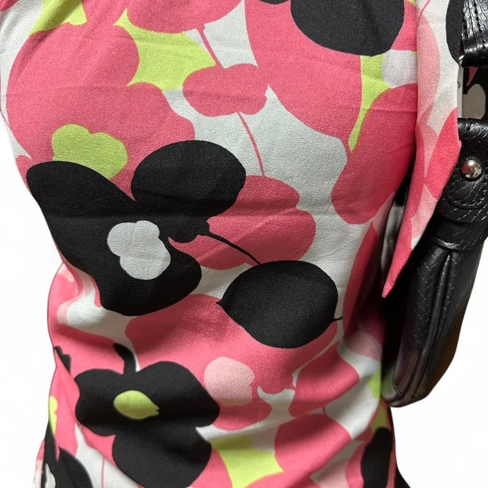 Y2K De Colección Estampado Floral Halter Top Con Corbata al Hombro Mujer Pequeño Fairycore 00s Foto 3 de 4