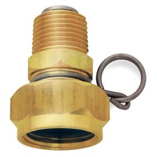 SANI-LAV N11 Swivel Hose Adapt,Brass,1/2 MNPT,2 In L 18D880