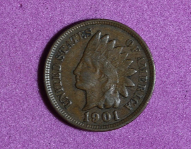 1901- Indian Head Cent Penny #P34902