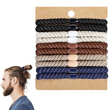 Hair Ties for Men, 10Pcs Mens Bracelet 1 Count Pack of 10 , Multicolor