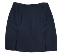 Carven Box Pleats Mini Skirt in Blue