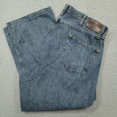 Wrangler Loose Fit Jeans Mens 38x29 (38x27) Hemmed Blue Denim Casual Pants