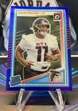 2025 Panini Donruss Optic Jalon Walker Rated Rookie #290 BLUE Mojo /55 Falcons
