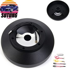 179h For Ford Mustang 1994-2004 6 Bolt Steering Wheel Short Black Hub Adapter
