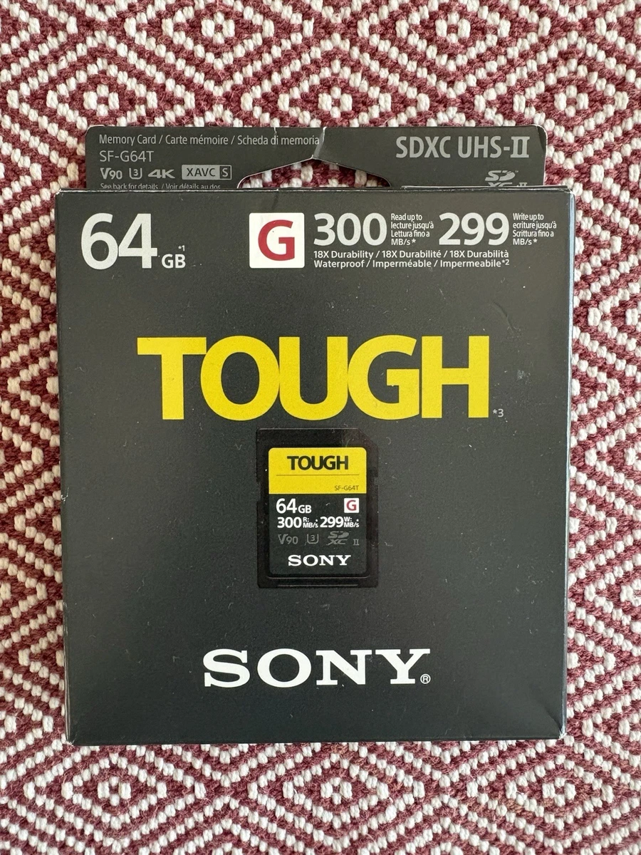 SONY - Sony TOUGH 64GB v90 SDカード Sony Tough SD card 64GB V90 | eBay