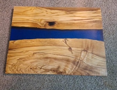 Olive Wood Resin Cutting Boards for Craft Personalization, Laser Engraving