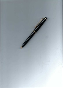 Vintage Rotring Black Lacquer W/Gold Filled Trim Cap Activated Ball Point Pen