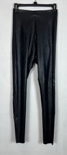 Commando Faux Leather Leggings Womens M Pull On Shapewear Black 26"