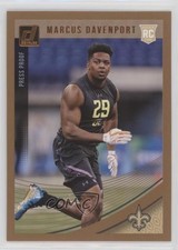 2018 Panini Donruss Rookie Press Proof Bronze Marcus Davenport #356 07rd