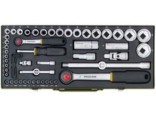 PROXXON Komplettsatz mit 1/4"- und 1/2"-Ratsche, 23040, 56-teilig