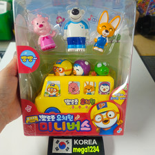 Pororo Kindergarten Mini Bus Toy Play Vehicle Official Korean Kids Toy