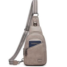 7L Sling Bag Crossbody Bags for Women Fanny Packs Purses Cross 1-light Grey