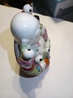 Vintage Chinese Porcelain Famille Rose Laughing Buddha With Children Statue — photo 5