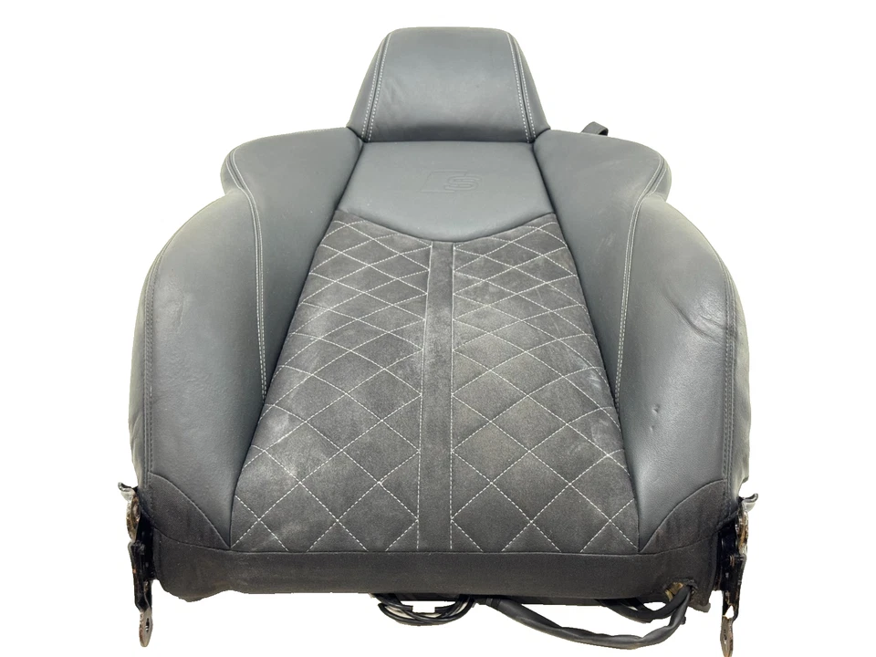 AUDI TT TTS 2016-2023 COJÍN RESPALDO DELANTERO IZQUIERDO CUERO NEGRO ALCANTARA OEM Foto 2 de 4