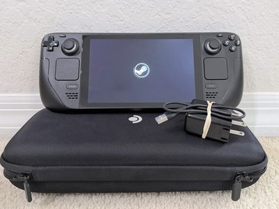 Valve Steam Deck LCD Handheld Console Black 256GB w/ Case & Charger - Excellent