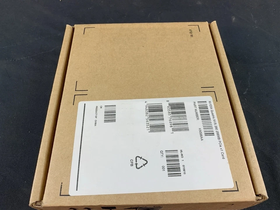 Sealed HP NVIDIA Quadro NVS 290 256GB PCIe Video Graphics Card KN586AA - Image 2 of 4