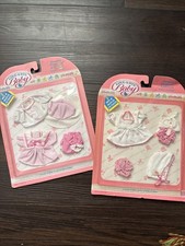 Hasbro Love-a-Bye Baby Vintage Outfits - 1987 Pink White Outfits Set of 2