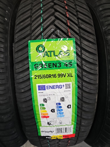 KIT 4 PNEUMATICI AUTO ATLAS 4S 215/60 R 16 99V XL GOMME 4 STAGIONI NUOVE 2024 - Foto 3 di 5
