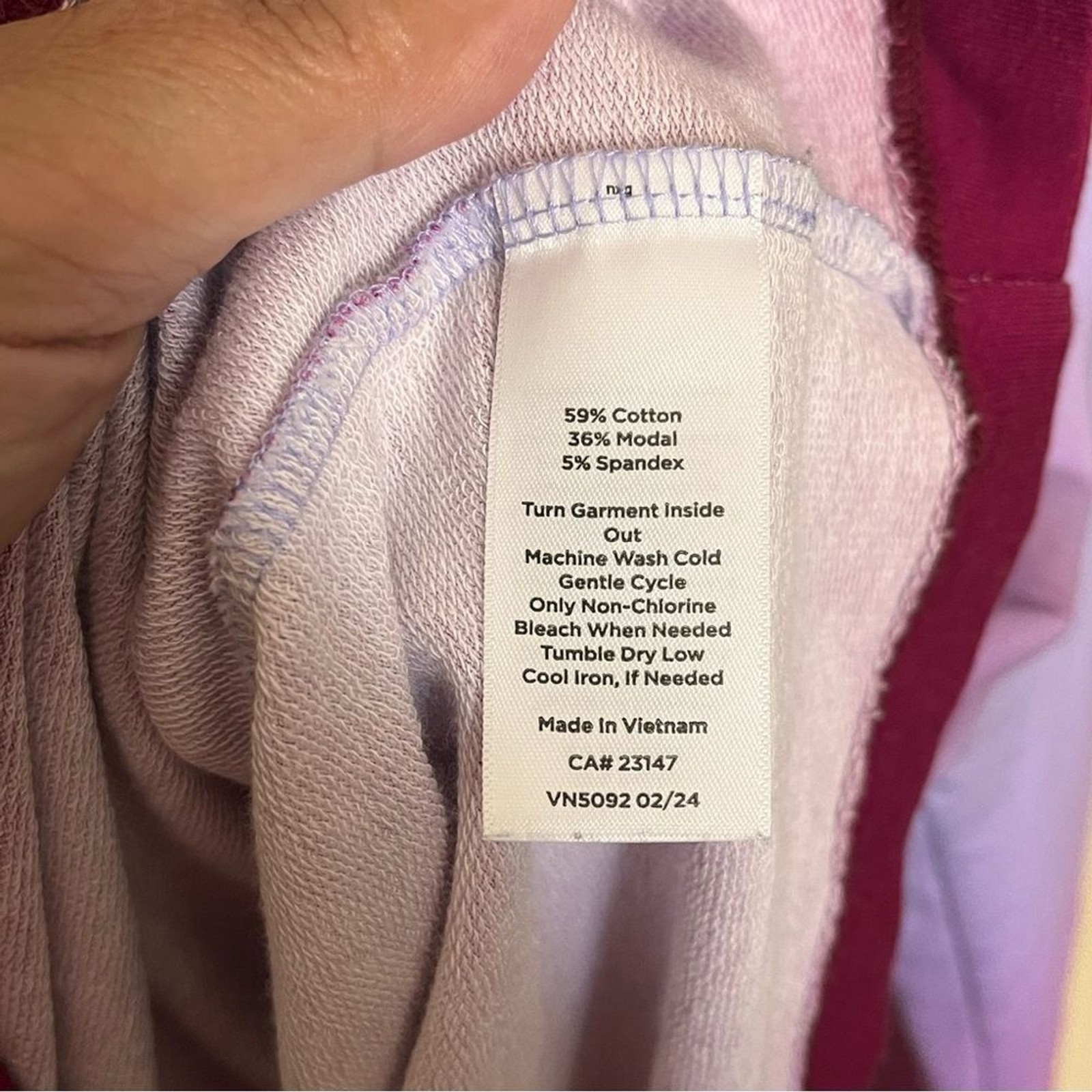 Talbots Snap Placket Pullover Shirt Top Ombré Bur… - image 9