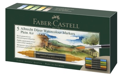5 FABER-CASTELL Aquarellmarker ALBRECHT DÜRER, Plein Air