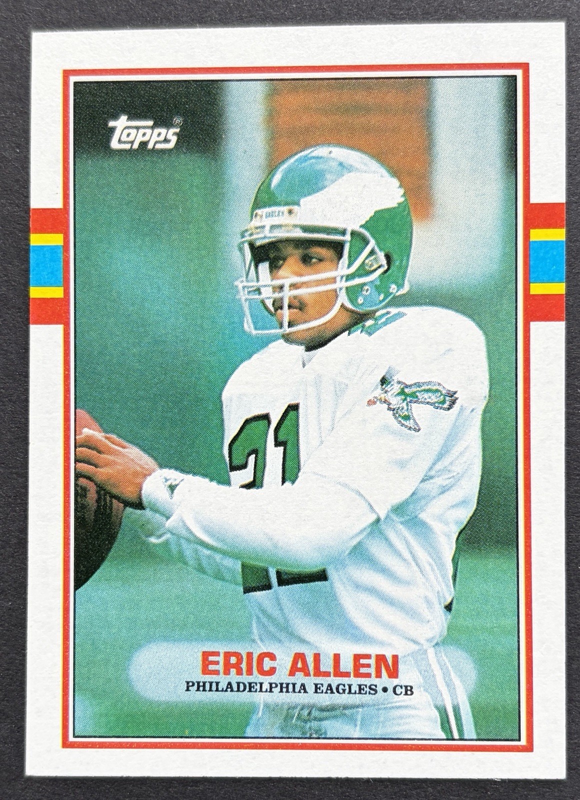 Eric Allen 1989 Topps #120 Rookie Philadelphia Eagles HOF RC