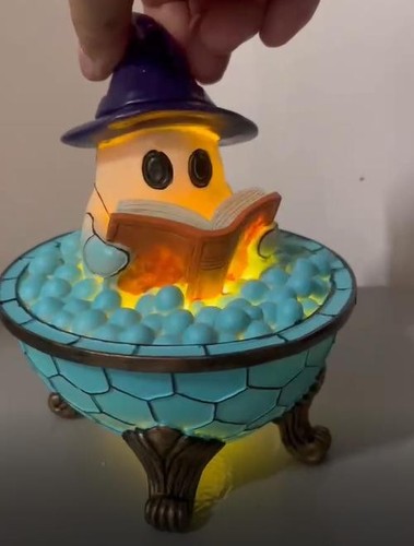Lámpara Burbuja Fantasma Adorno de Escritorio Resina Luz Decorativa Decoración de Halloween - Imagen 8 de 12