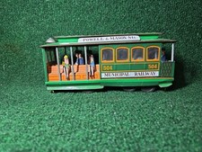 Vintage 504 MUNICIPAL RAILWAY Friction Driven Trolley Train Car Tin Toy JAPAN