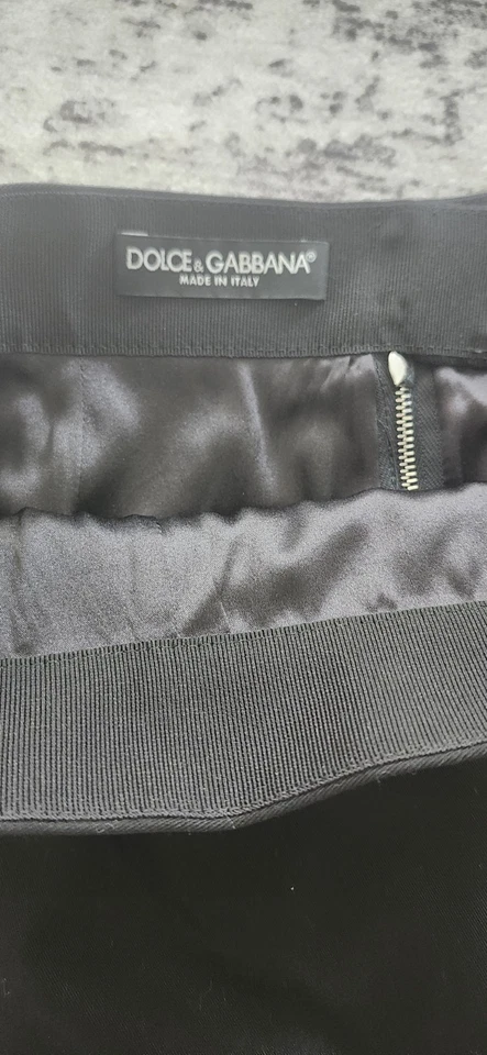 Falda lápiz Dolce & Gabbana hasta la rodilla talla 48 IT (12, L) negra cremallera trasera Foto 2 de 4