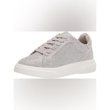 Tenis Madden NYC Coop talla 11 para mujer rosa claro con estrás con cordones