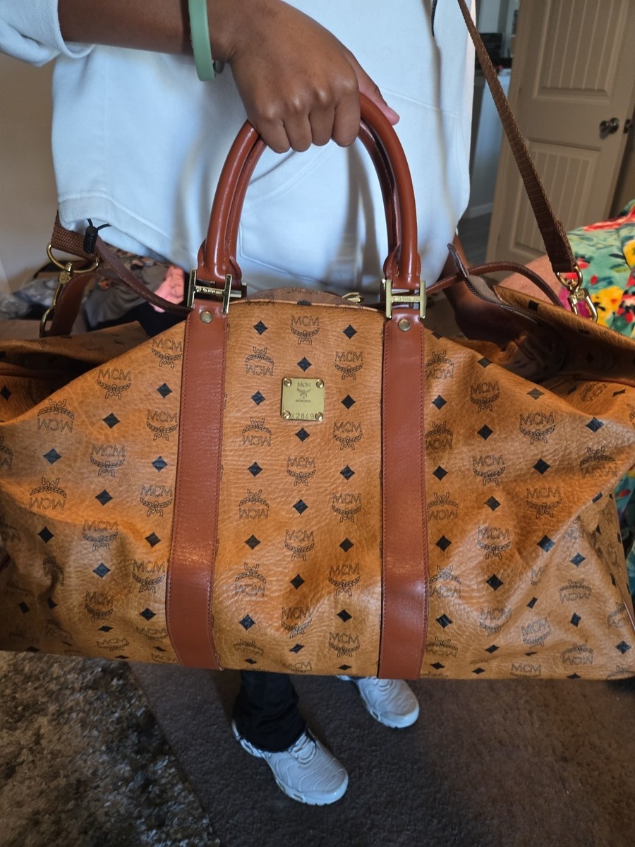 MCM Boston Weekender Large Bag Classic Model Heritage With Strap