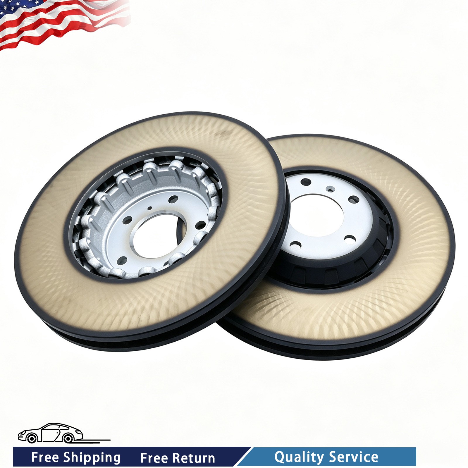 Bentley Bentayga Speed 2016-2023 Front Right Brake discs 4 pcs P/N 4M0615601N