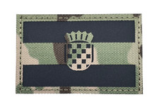 Croatia Kroatien  Klett Patch IR Aufn&auml;her Camouflage  Milit&auml;r Land