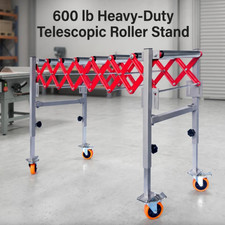 600lb Roller Conveyor Adjustable Outfeed Tabl...