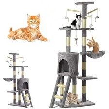 Multi-Level Cat Tower Tree Scratching Activity Posts sleeping Indoor/Outdoor