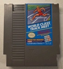 World Class Track Meet Original Nintendo Game Tested Works Original 1988