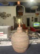 Martz Marshall Studios Pottery Lamp Mid Century