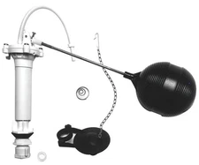 Danco 80816 Complete Toilet Repair Kit Fill Valve, Flapper, Rod, Float