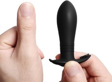 Small Electric Anal Vibrating Butt Plug Anal Sex Toy with 10 Modes Vibration App