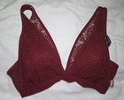 NWT Tommy Hilfiger Leaf Lace Plunge Bralette w/Light Padding-Size XL   — photo 3