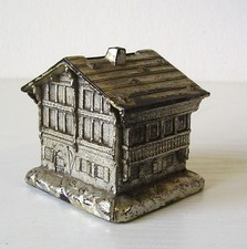 Antike Spardose Alpenhaus um 1920