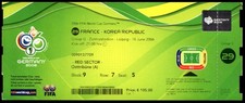 Ticket 2006 France vs. Korea Republic World Cup 2006 #29 29829
