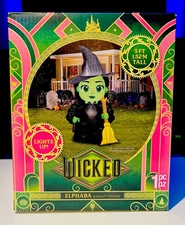 Rare WICKED ELPHABA 5’ INFLATABLE Halloween Witch Wizard Of Oz Walmart exclusive