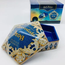 Harry Potter Honeydukes Chocolate Frog Ceramic Canister Ron Hermione Newt Beasts
