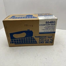 Vintage 1977 Hamilton Beach 854BG Stream N Dry Iron Never Used In Box