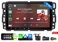 CAM+DVR+Car Stereo Radio GPS Android 14 4+64G CarPlay For GMC Chevy Yukon Sierra